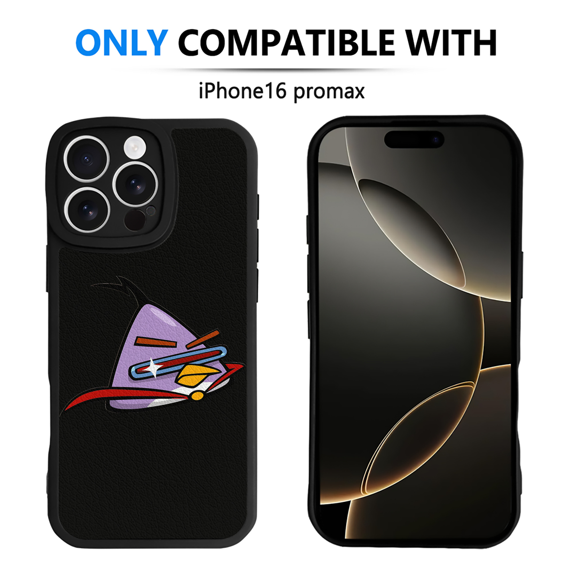 （画像用） Angry Birds アングリーバード 【iPhone 16シリーズ対応】シリコンスマホケース（レザー調） 材質：シリコン